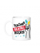 Taza personalizada TEACHER ROCKS