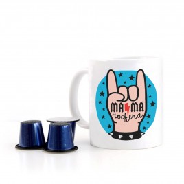Taza divertida MAMÁ ROCKERA