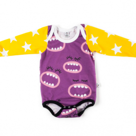Body bebé estampado BOCAS | Manga larga