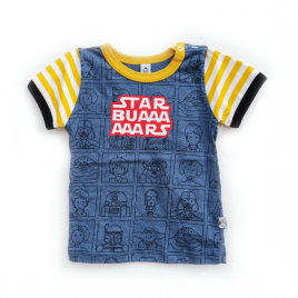 Camiseta bebé STAR BUARS colores | Manga corta