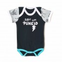 Body bebé PUNKI niño manga corta