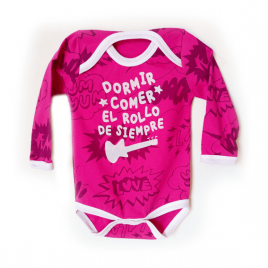 Body bebé EXTREMODURO rosa | Manga larga